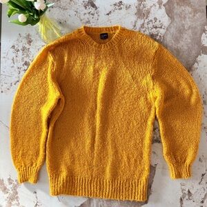 Free Press Men's Vibrant Yellow Crewneck Sweater